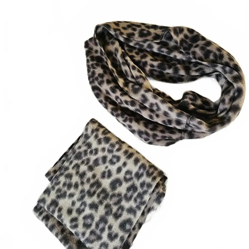 Leopard Print Infinity Scarf Set of 2